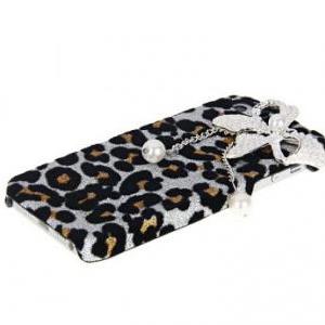 Iphone 5 Fashion Case Butterfly And Leopard Design..