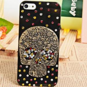 Iphone 5 3d Case Skull Transparent Hard Protective
