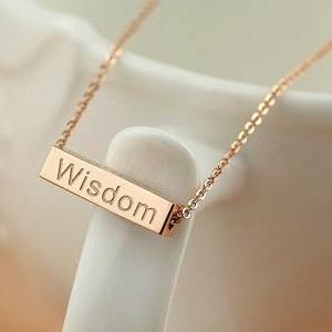 14k Rose Gold Plated Titanium Wishing Lettering..