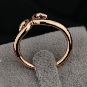 Simple Brass Rose Yellow Gold Plated Ring