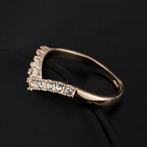 Elaborate Ring Brass Rose Yellow Gold Plated..