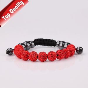 Fashion Bracelets 10mm Crystal Ball(11pcs)..