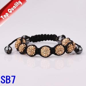 Fashion Bracelets 10mm Crystal Ball Shambala..