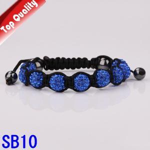 Fashion Bracelets 10mm Crystal Ball Shambala..