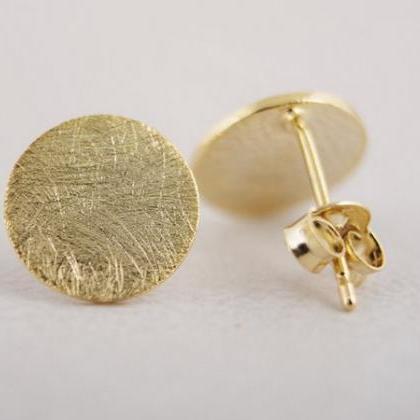 Fashion Jewelry Cc Circle Stud Earrngs Simple Tiny..