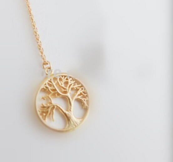 Charm Bridal Jewelry Plant Pendant Tree Of Life Necklace